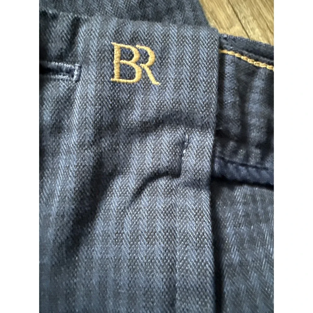 Banana Republic Slim Tapered Fit Mens Dress Pants Blue Plaid‎ Size 32x30